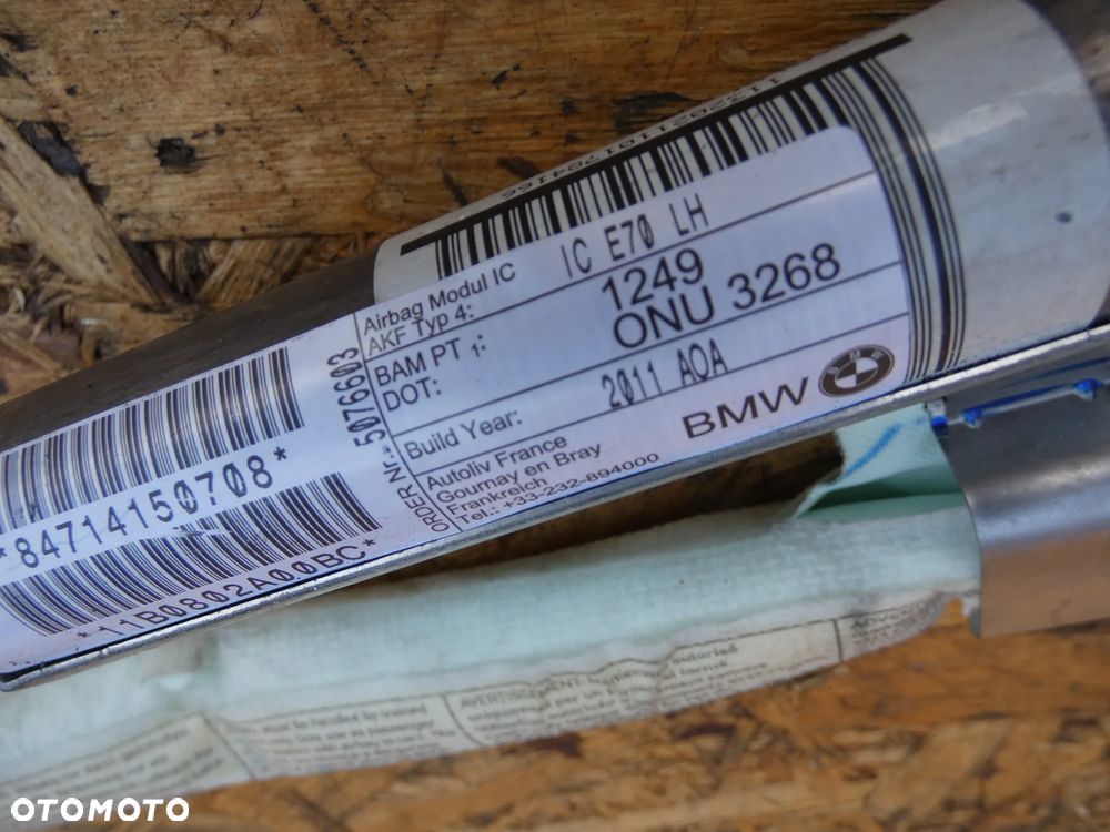 BMW  E70 X5 AIRBAG KURTYNA  LEWA - 3