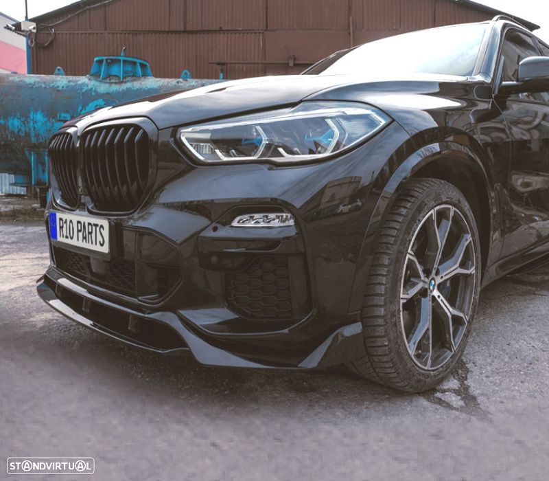 KIT CARROÇARIA BMW X5 G05 18- LOOK BLACK KNIGHT PRETO BRILHANTE - 11
