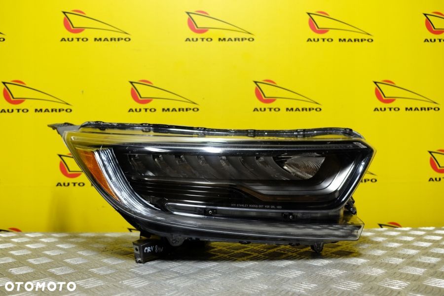 HONDA CRV CR-V 2018- REFLEKTOR LAMPA PRAWA FULL LED 8 PIN CIEMNY CHROM USA - 2