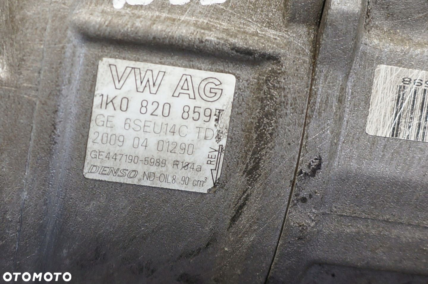 KOMPRESOR KLIMATYZACJI VW GOLF AUDI A3 SKODA OCTAVIA 1.6 MPI 1K0820859T - 2