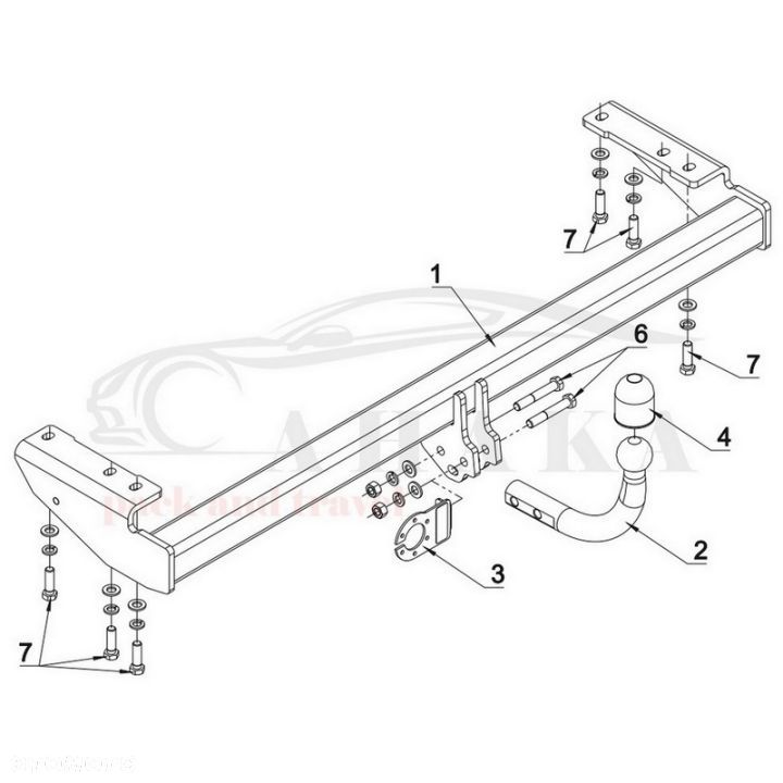 Hak Holowniczy Odkręcany Do Volvo V70 Kombi 2000-2004 - 4