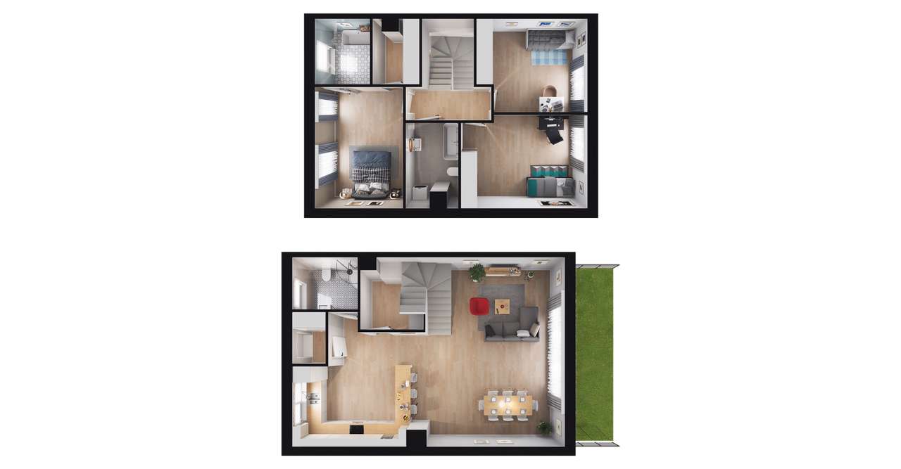 4-pokojowy dom 132m2 + ogródek Bez Prowizji - Pełny obrazek: 3/7