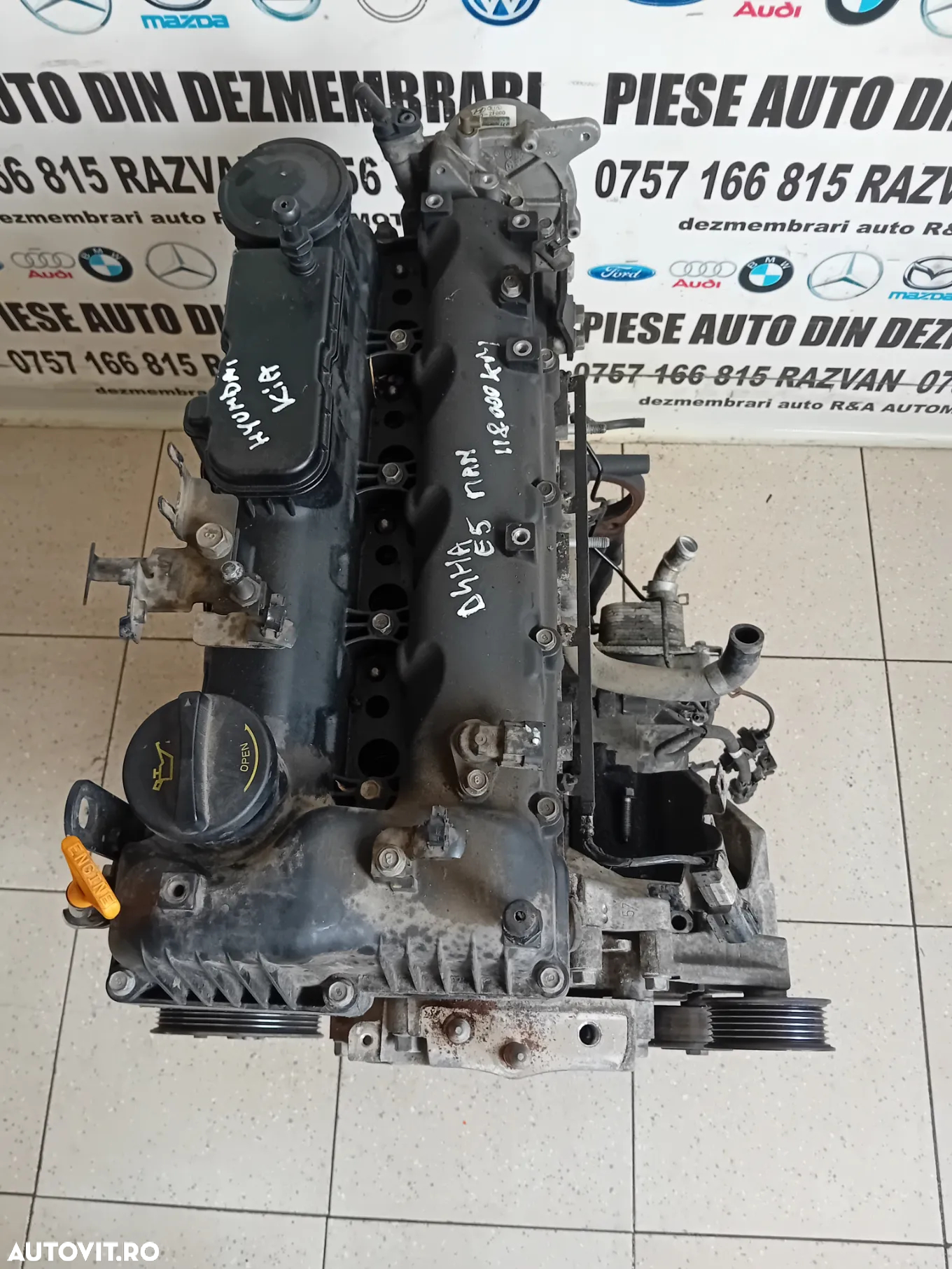 Motor D4HA 2.0 Crdi Hyundai Ix35 Tucson Kia Sportage Euro 5 Cod Motor D4HA Manual Testat Cu Garantie - 10