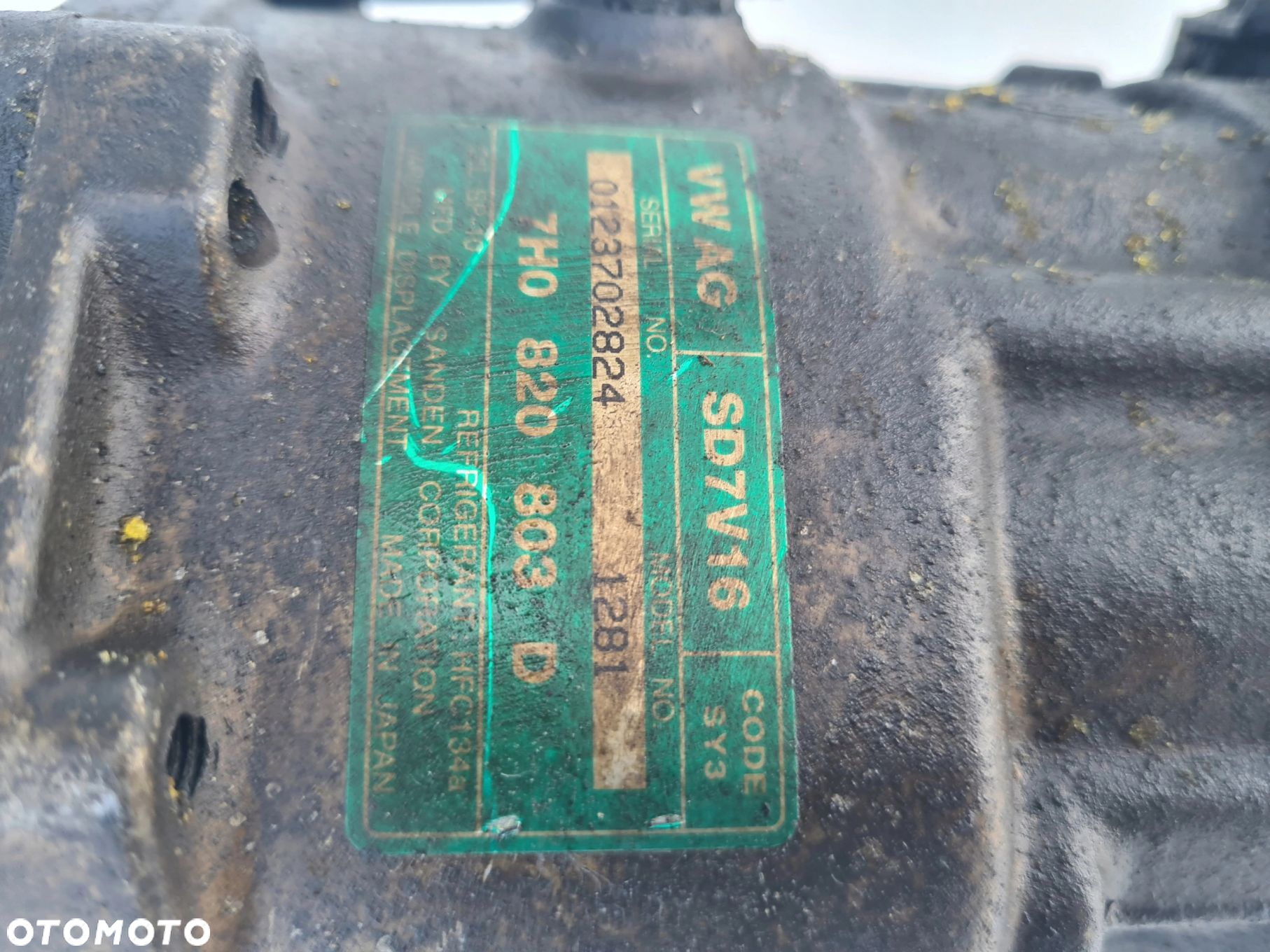 VW T5 1.9 TDI sprężarka pompa klimatyzacji 7H0820803D - 3