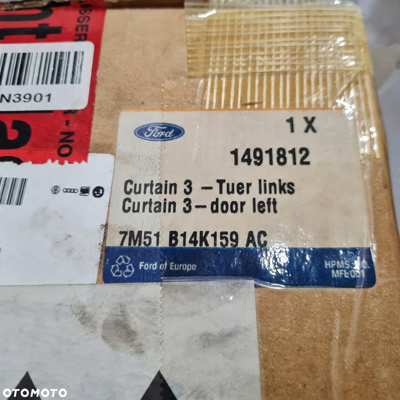 FORD FOCUS II KURTYNA AIRBAG LEWA 7M51B14K159AC - 5