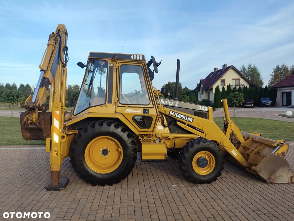 Caterpillar 428B , KOPARKO-ŁADOWARKA  , NOWE OPONY , Z FIRMY PAŃSTWOWEJ , STAN SUPER - 15
