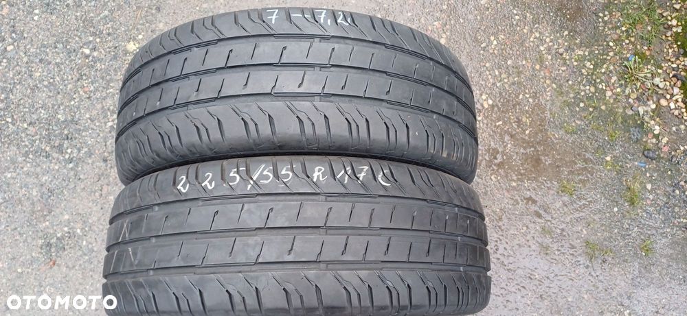 225/55R17C 109/107H CONTINENTAL , dwie opony letnie wzmacniane.