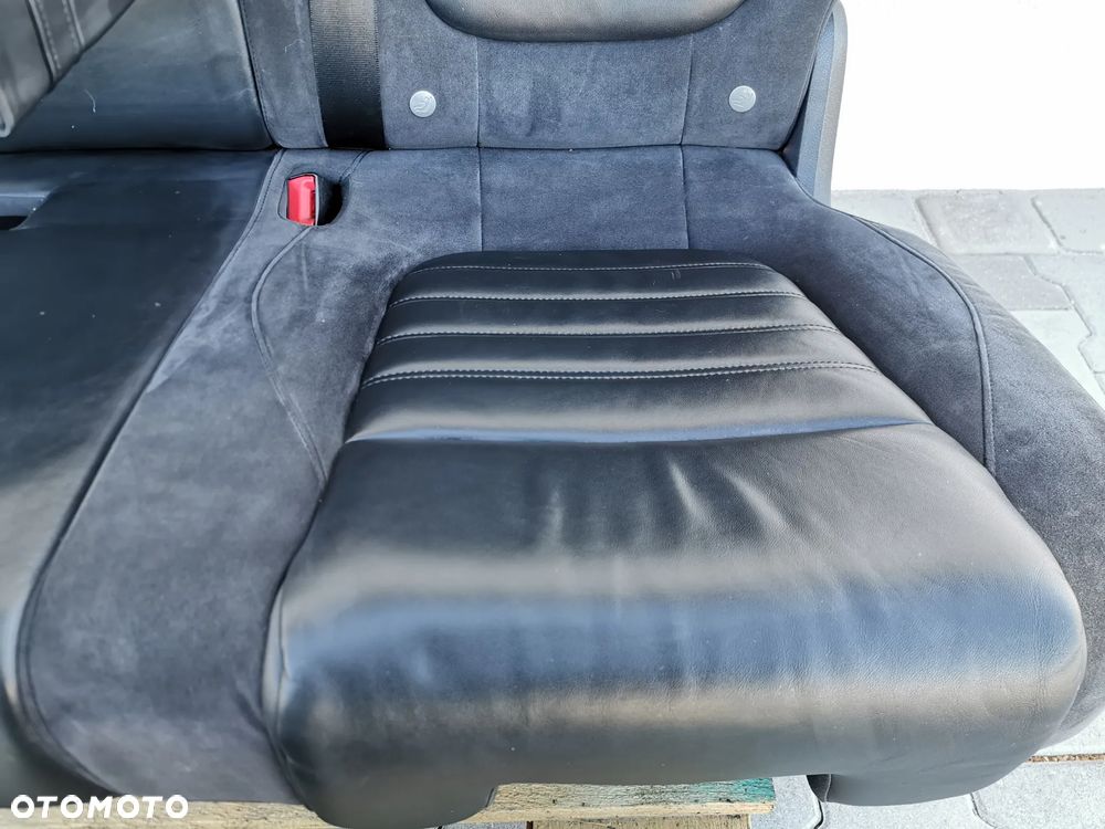 VW TOUAREG II 7P 10-18R KANAPA FOTELE TYL R-LINE KOMPLET SKÓRA CZARNA ALCANTARA - 7