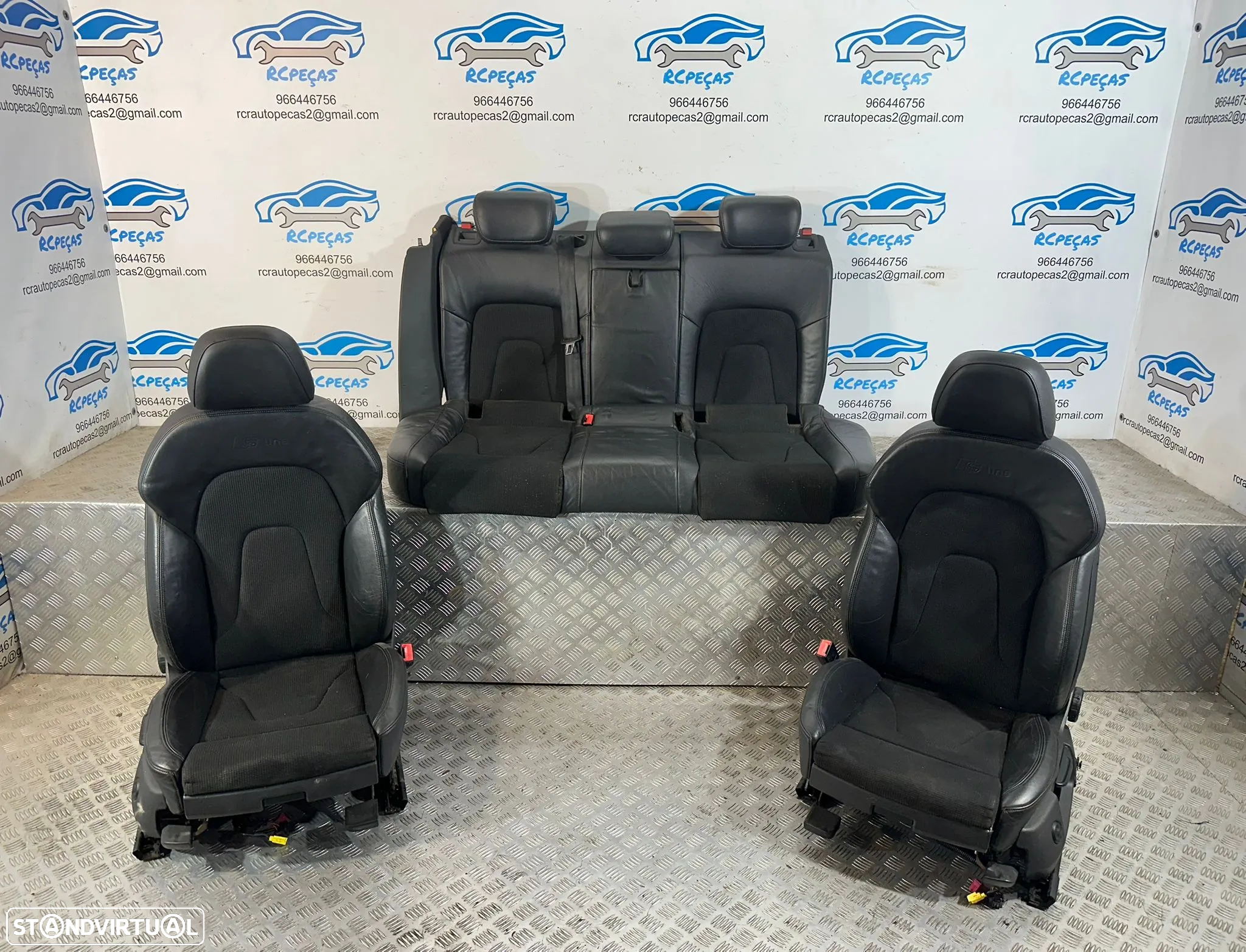 .Conjunto Bancos Pele Tecido S-Line Audi A4 B8 Avant 2007 - 2017 - 2