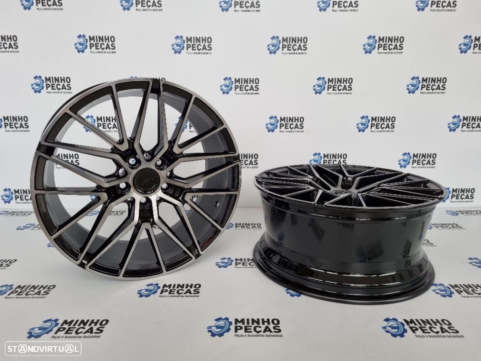 Jantes Japan Racing (JR38) em 18" (5x112) Black Polish - 4