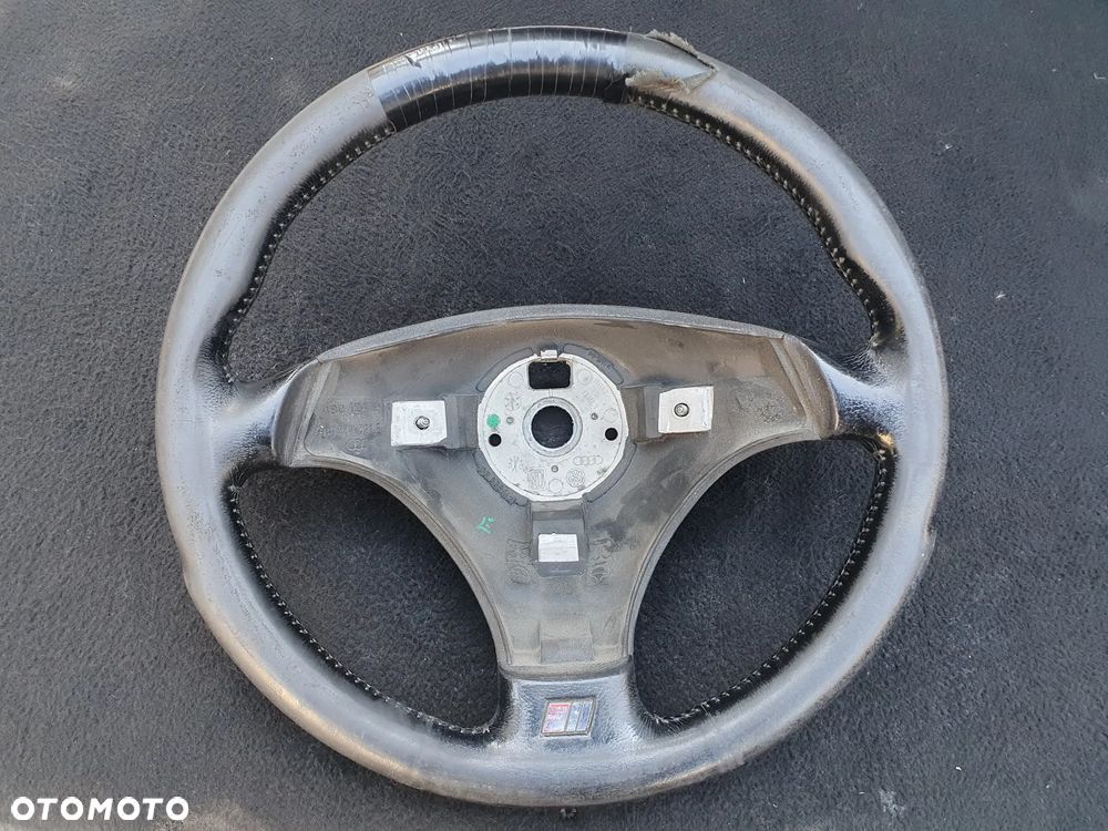 KIEROWNICA S-LINE AUDI A4 B5 A6 C5 SKÓRZANA TRÓJRAMIENNA KOMPLETNA PODUSZKA AIRBAG ORYGINAŁ 4B0124A 4B0419091E 8D0880201H - 3