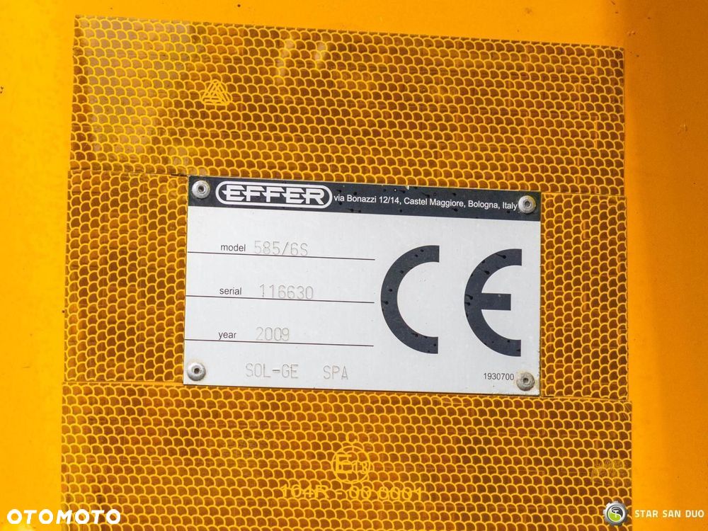 Volvo FMX 500 8x2 Effer 585 Fly Jib Wciągarka HDS Żuraw Crane - 29