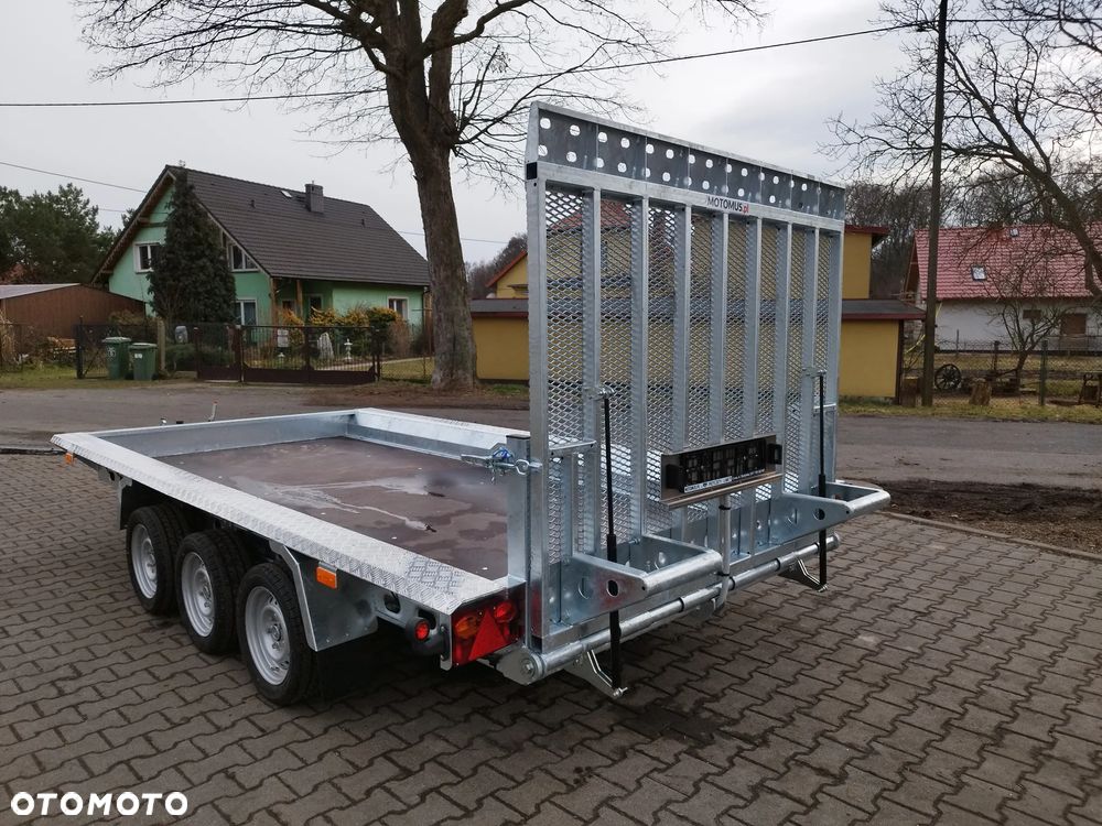 Wiola Przyczepa Wiola B3540 MAX TRAP 390x188 3 osie DMC 3500kg mocna spawana rama minikoparka walec - 4