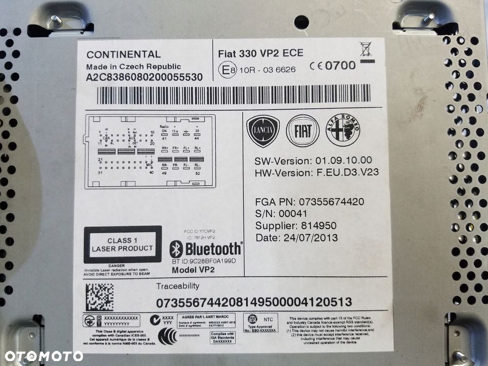 RADIO CD 330 VP2 FIAT 500L - 3