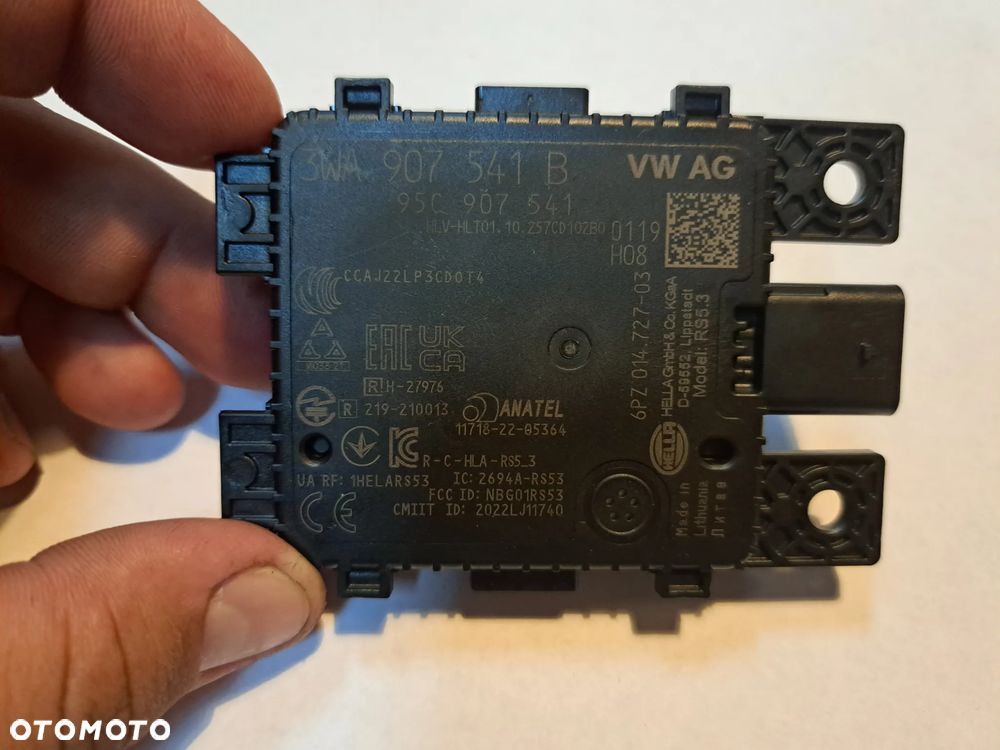 Radar Distronic czujnik Skoda Kodiaq II 3WA907541B Element plastikowy - 1