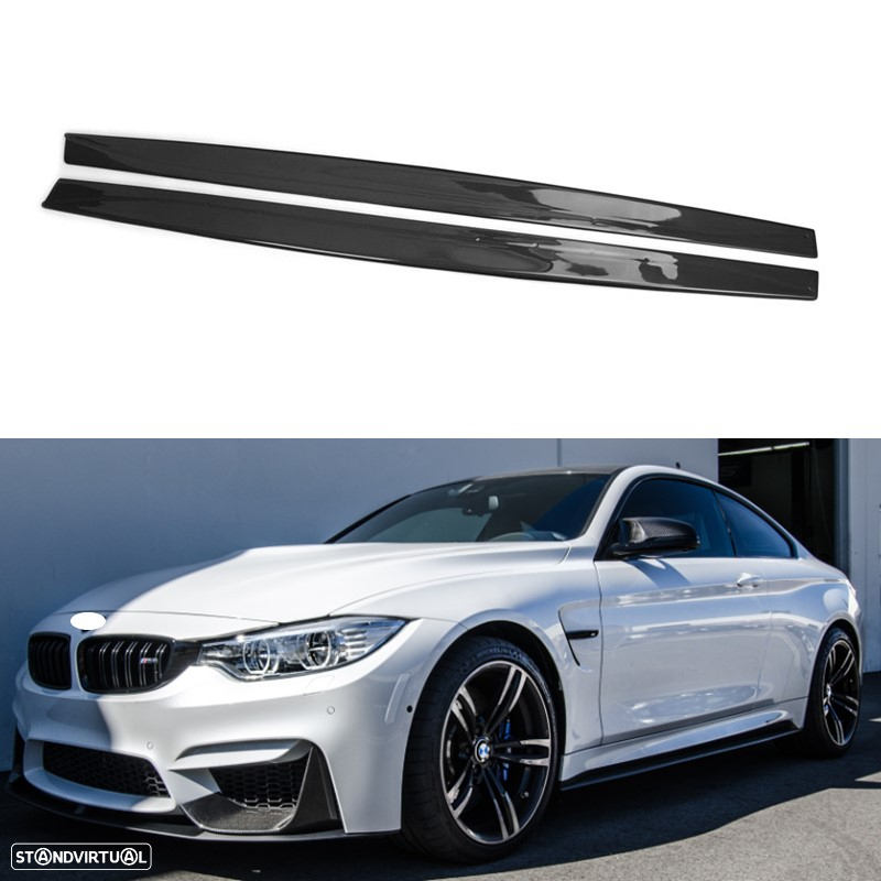Laminas de Embaladeiras Bmw F80 M3 F82 F83 M4 (2014 a 2019) Carbono - 2