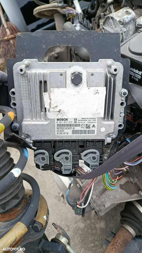 Calculator motor ECU Peugeot Partner 1.6 HDI din 2012 cod 9653958980 / 0281013872 EDC16C34 - 1