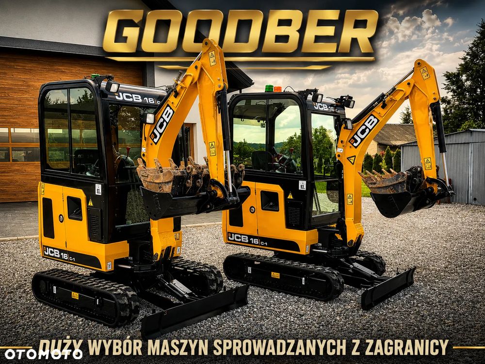 JCB JCB 16 C-1 mini koparka 3 łyżki szybkozłącze 19c1 sprowadzona 8018 serwisowana - 4