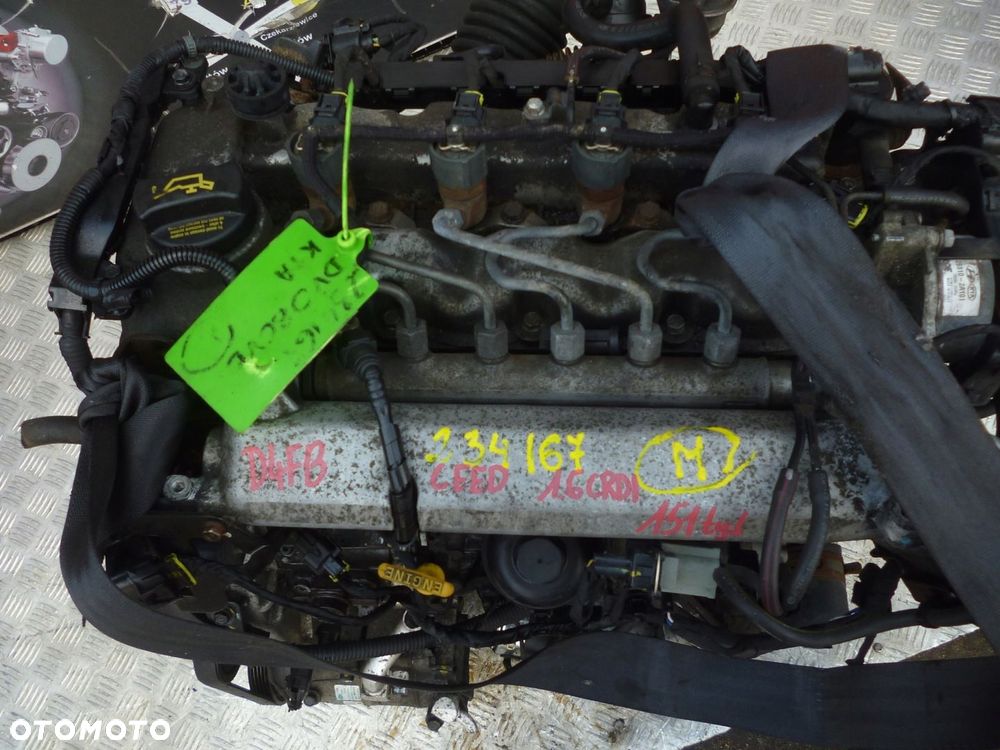 SILNIK KOMPLETNY KIA CEED 1.6 CRDI D4FB 151 TYS - 2
