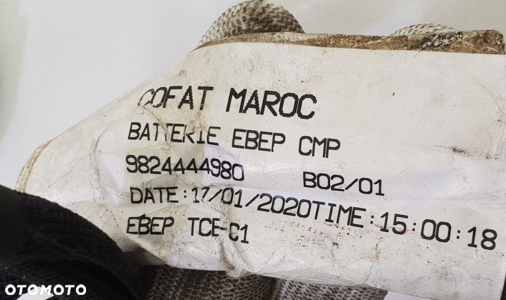 OPEL CORSA F KLEMA DODATNIA WIĄZKA AKUMULATORA 9824444980 - 2