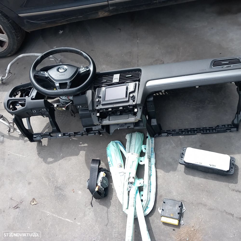 Frente completa com airbags vw golf 7 - 2