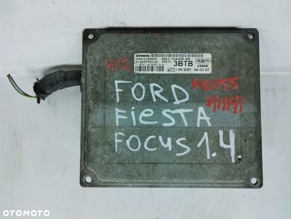 Ford Fiesta Mk6 1.4 Sterownik Silnika 4S6112A650Nb - 4