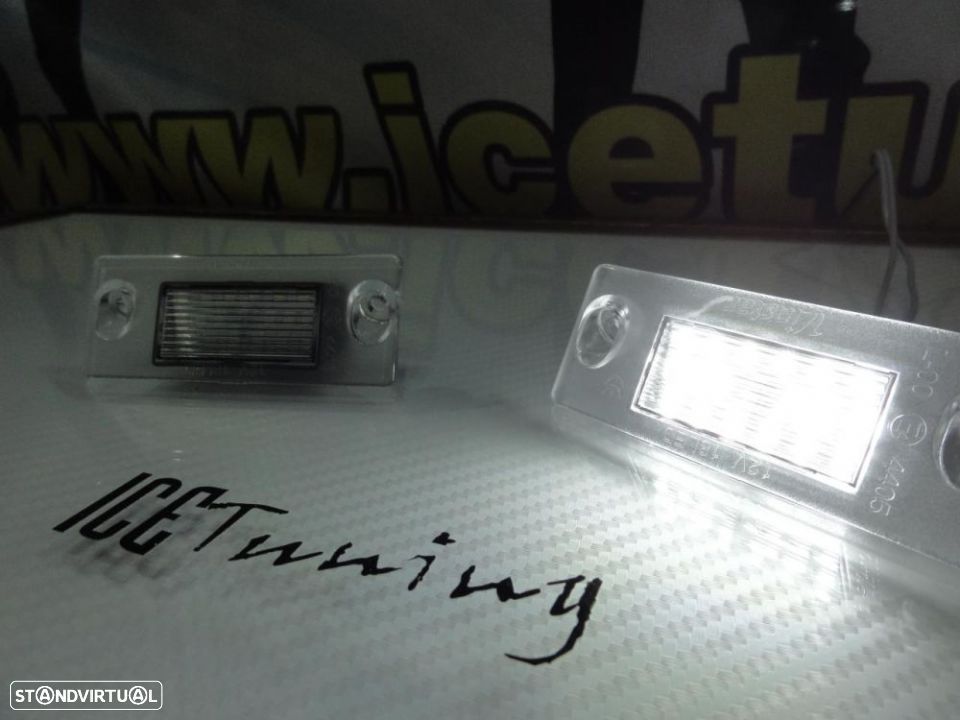 Suporte De Lâmpada De Matricula Com Led Branco Audi A4/S4 B5 95-01, A3 8L, S5 B5 A3 8L/S3/Sportback 97-03 - 1