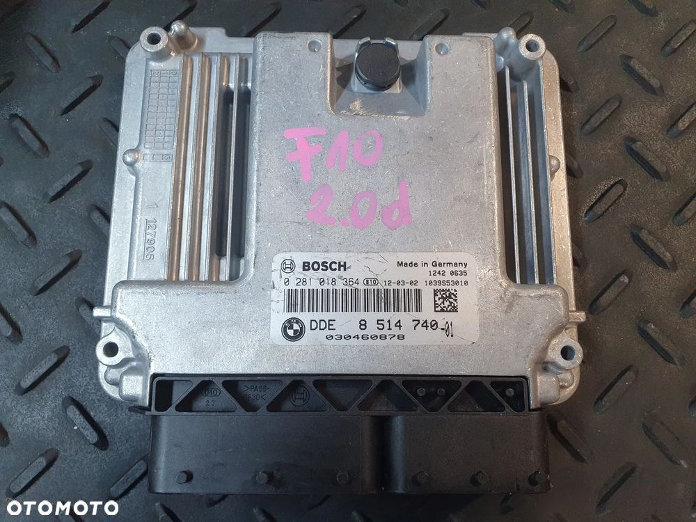 BMW F10 F11 F20 F30 F31 F25 STEROWNIK KOMPUTER SILNIKA 2.0D N47D20C 8514740  0281018364 - 1