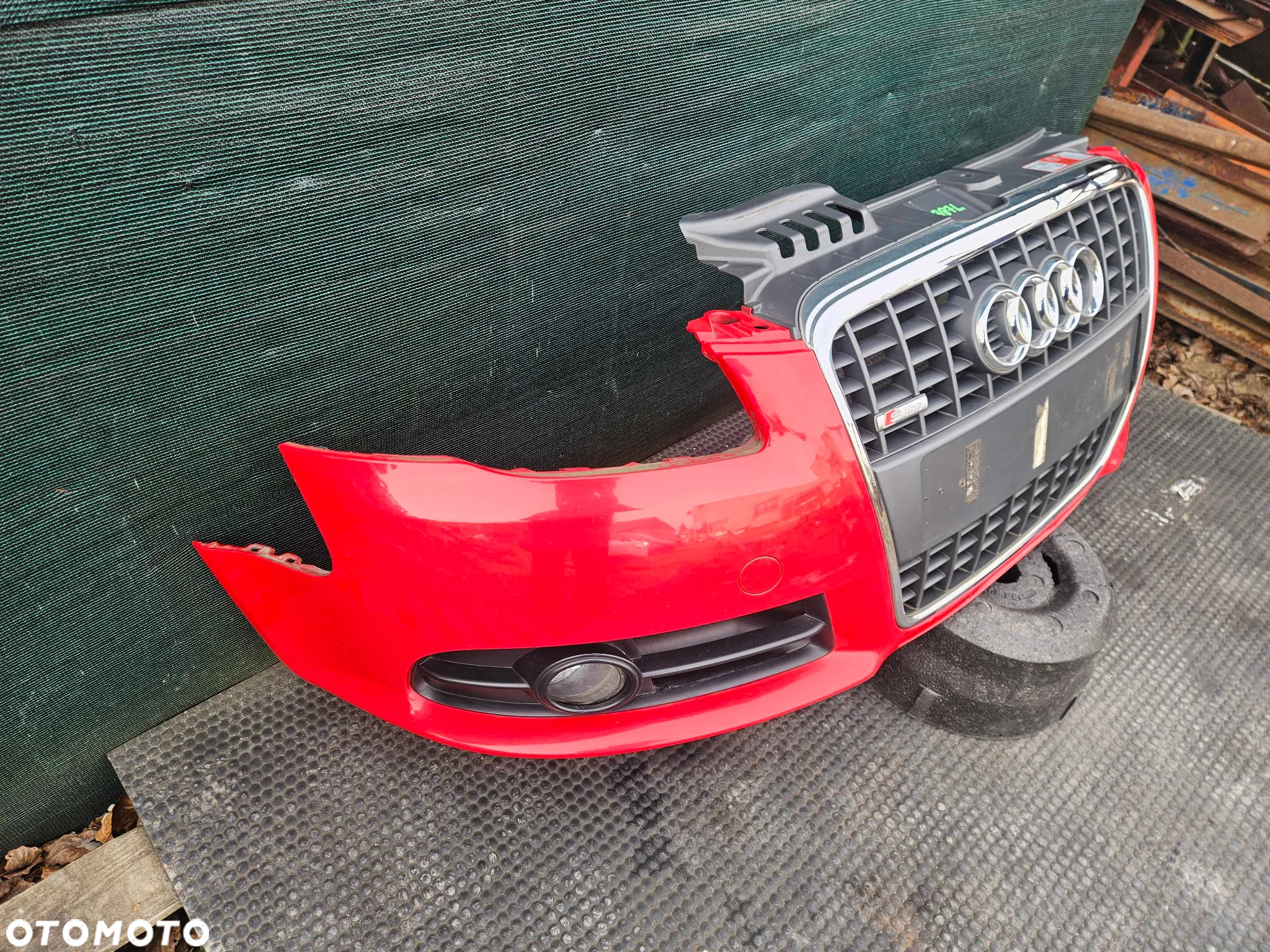 Zderzak Przod Przedni S-Line Kratki Halogeny Gril Atrapa AUDI A4 B7 Kombi Sedan - 3