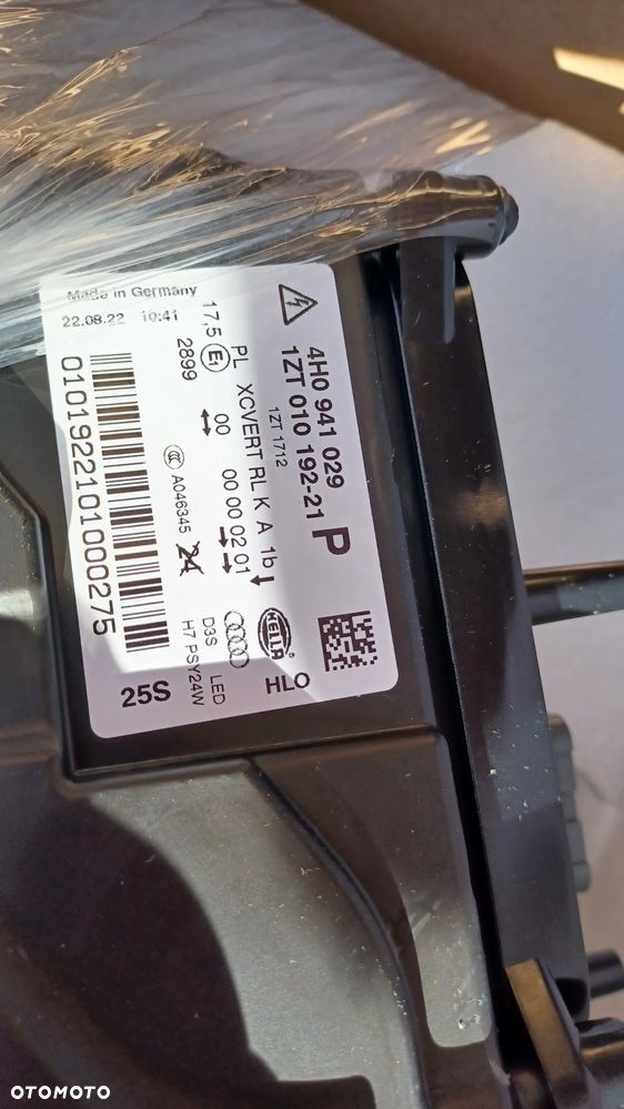 AUDI A8 LAMPA NOWA ORYGINAŁ 4H0941029 P - 5