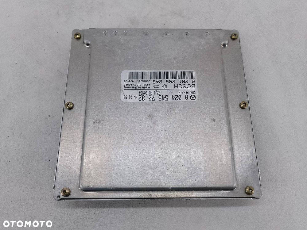 KOMPUTER, STEROWNIK MERCEDES-BENZ CLK W208 A0245457032 0261206243 3.2 V6 - 3