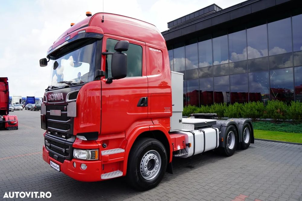 Scania R 580 / V8 / 6x4 / MTA: 150.000 KG / RETARDER / I-PARK COOL / ADR COMPLET / TRACTOR CU 3 AXE / IMPORTAT - 4