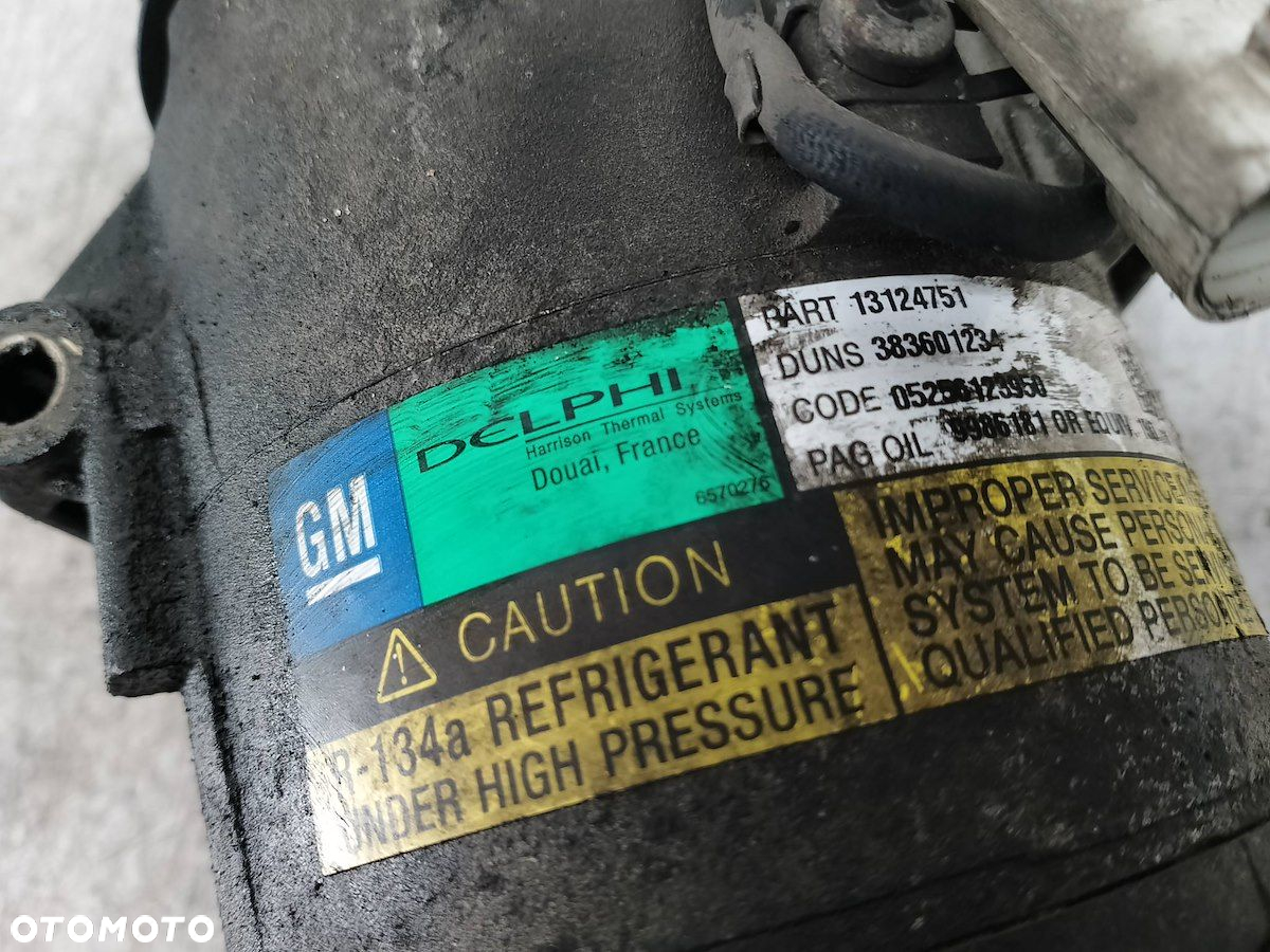 POMPA, SPRĘŻARKA KLIMATYZACJI OPEL ASTRA H 13124751   6561047 1.7 CDTI - 3
