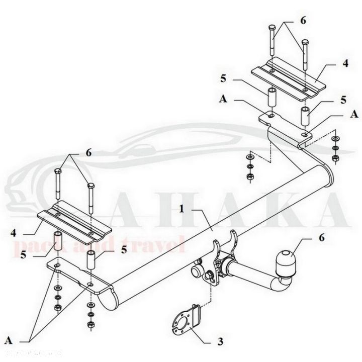 Hak Holowniczy Automat Do Ford Escort Hatchback 1996-1998 - 2
