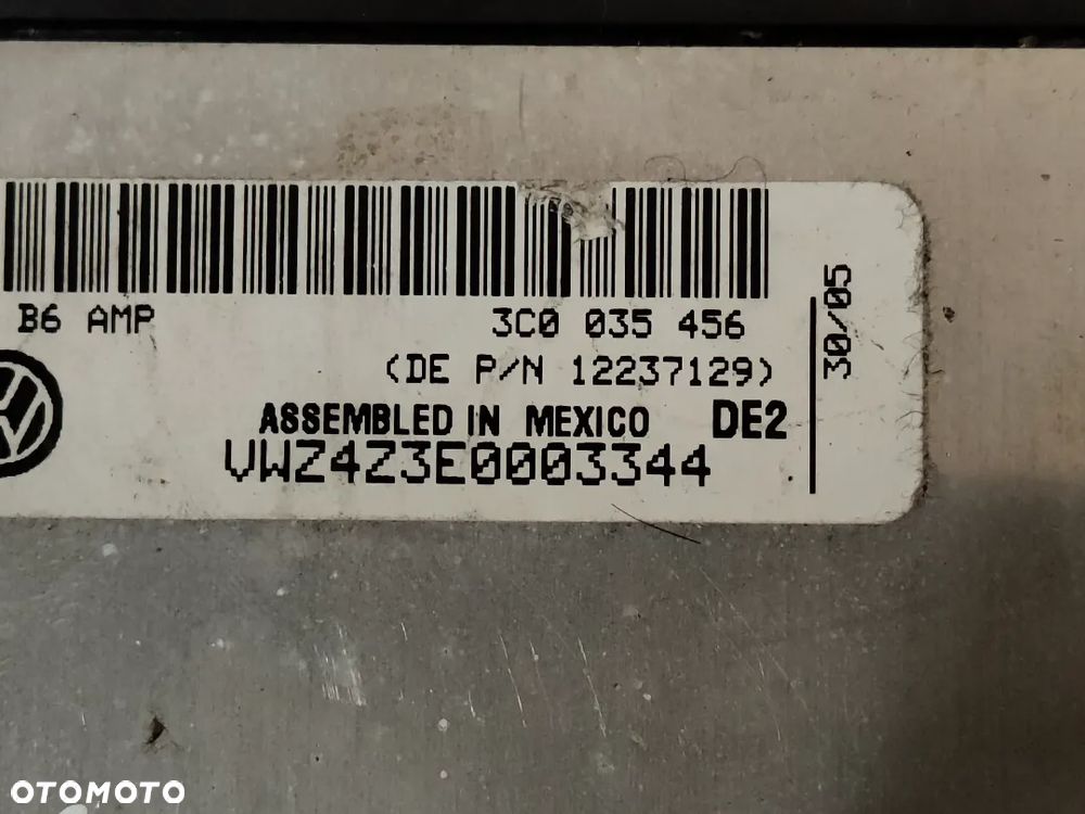 Wzmacniacz Volkswagen Passat B6 3C0035456 - 4