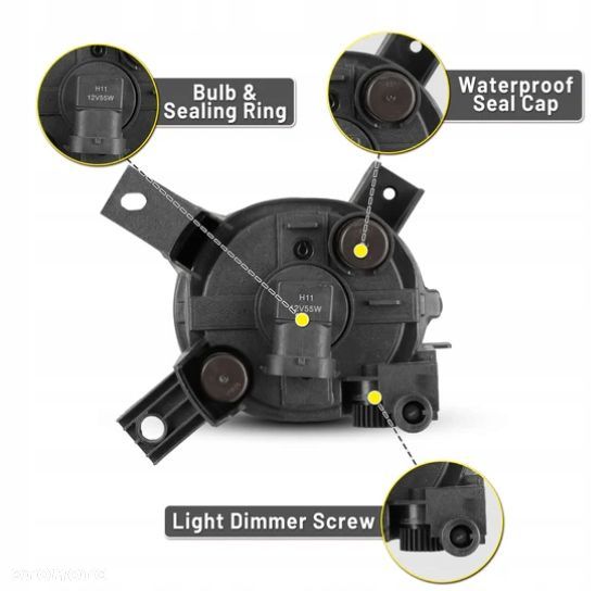 Halogeny Lampy pmg L+R Tuning Dymione Audi A3 S3 8p 03-12 A4 S4 B7 8e 04-08 - 3