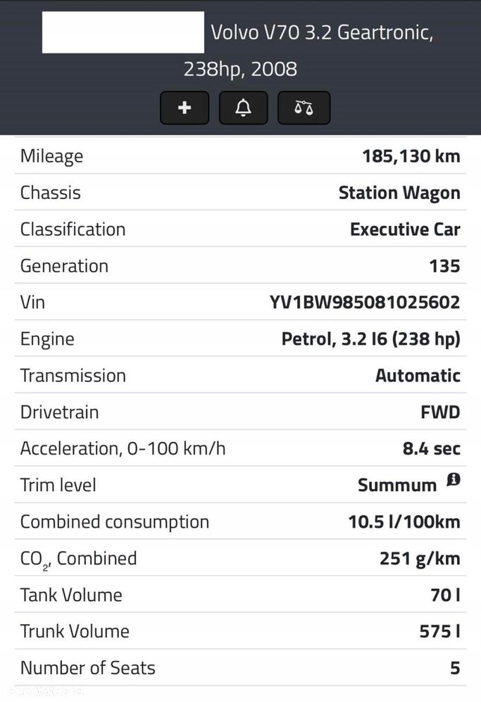 SILNIK Volvo XC90 3.2 BENZYNA 238KM udokumentowane 185tyś B6324S - 3