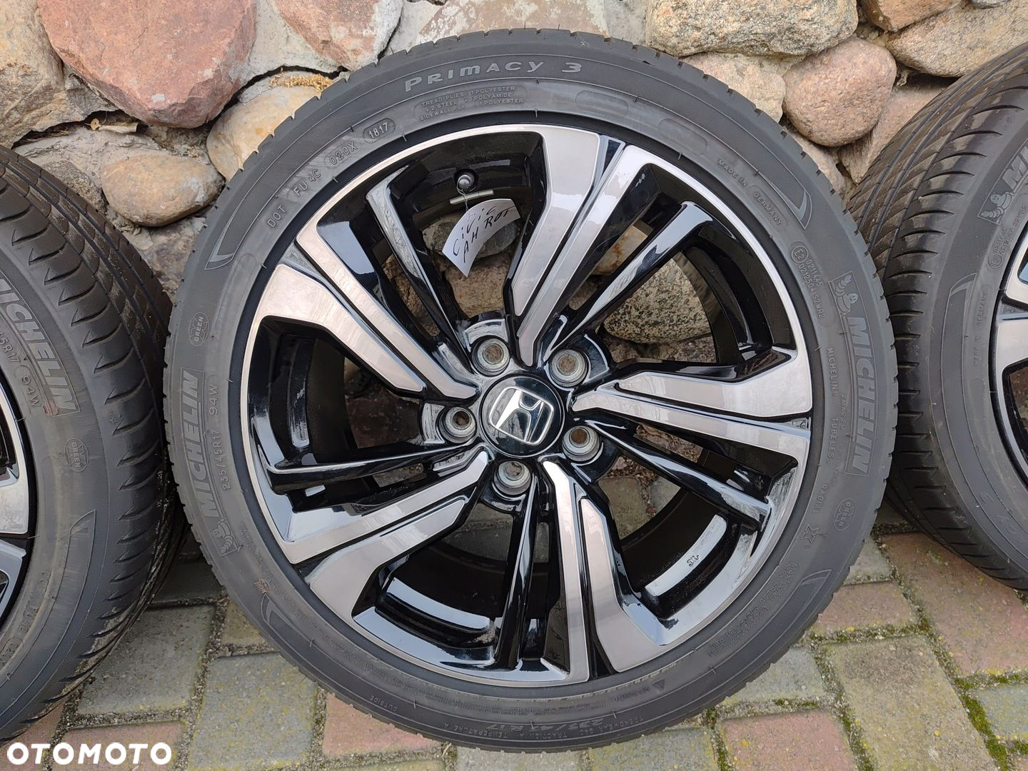HONDA CIVIC X FELGA FELGI ALUMINIOWA Z OPONAMI 17080A 17" 5x114.3 ET 50 - 3