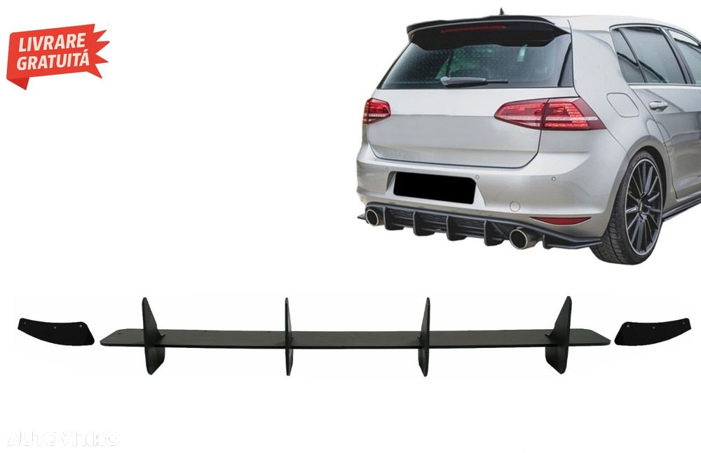 Extensie Difuzor Bara Spate VW Golf 7 VII GTI (2013-2016)- livrare gratuita - 14