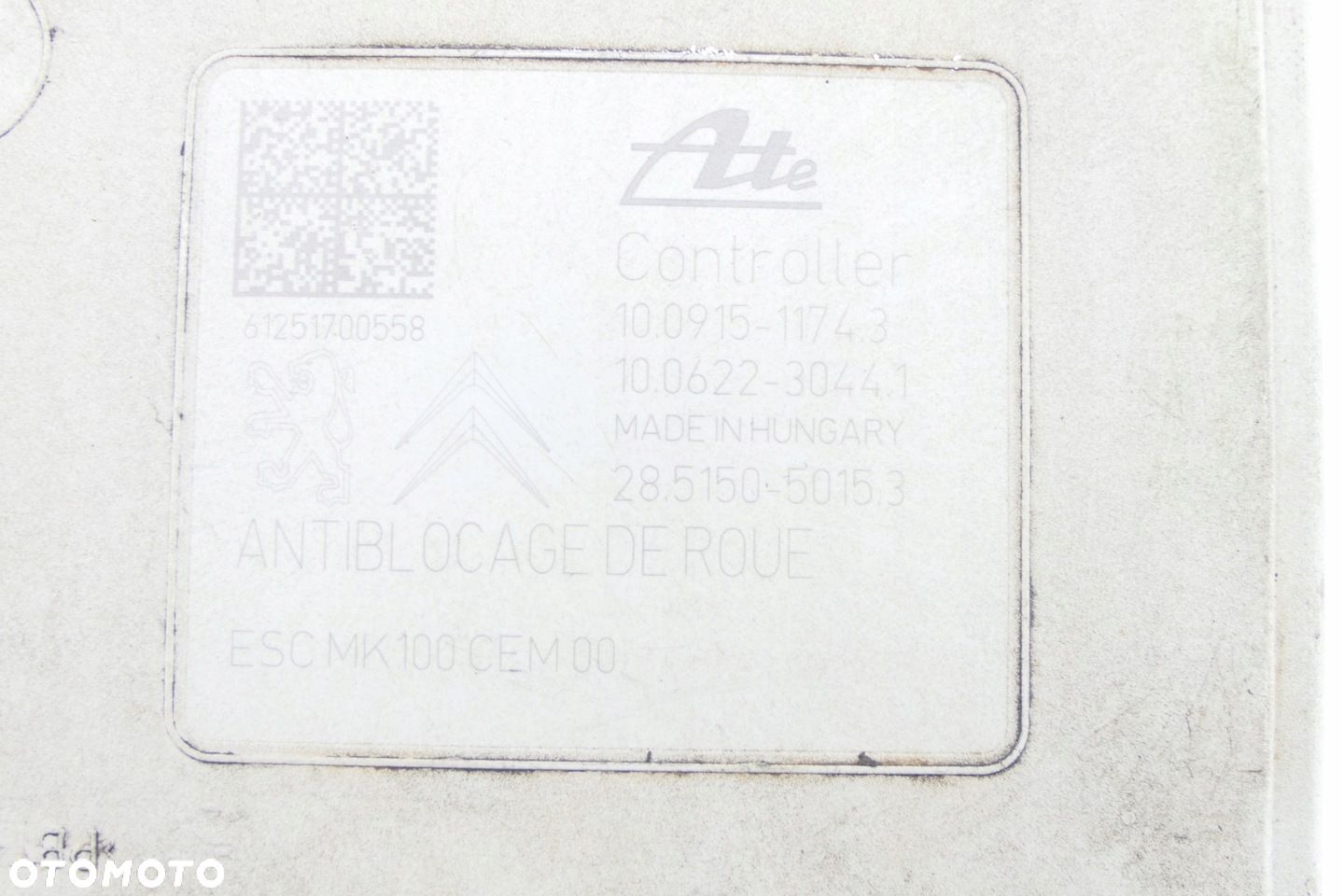 Pompa ABS PEUGEOT 208 9802460980 100915-11743 - 9