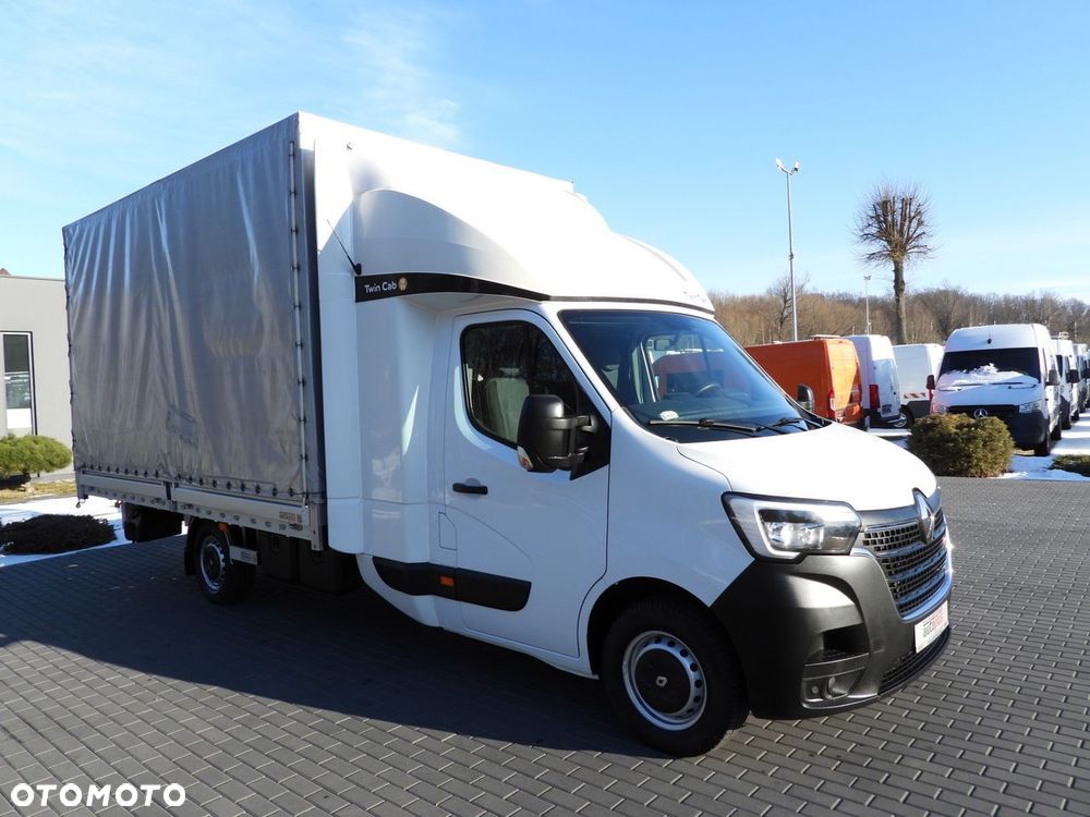 Renault MASTER PLANDEKA 10 PALET WEBASTO TEMPOMAT LEDY PNEUMATYKA KLIMATYZACJA  165KM - 5