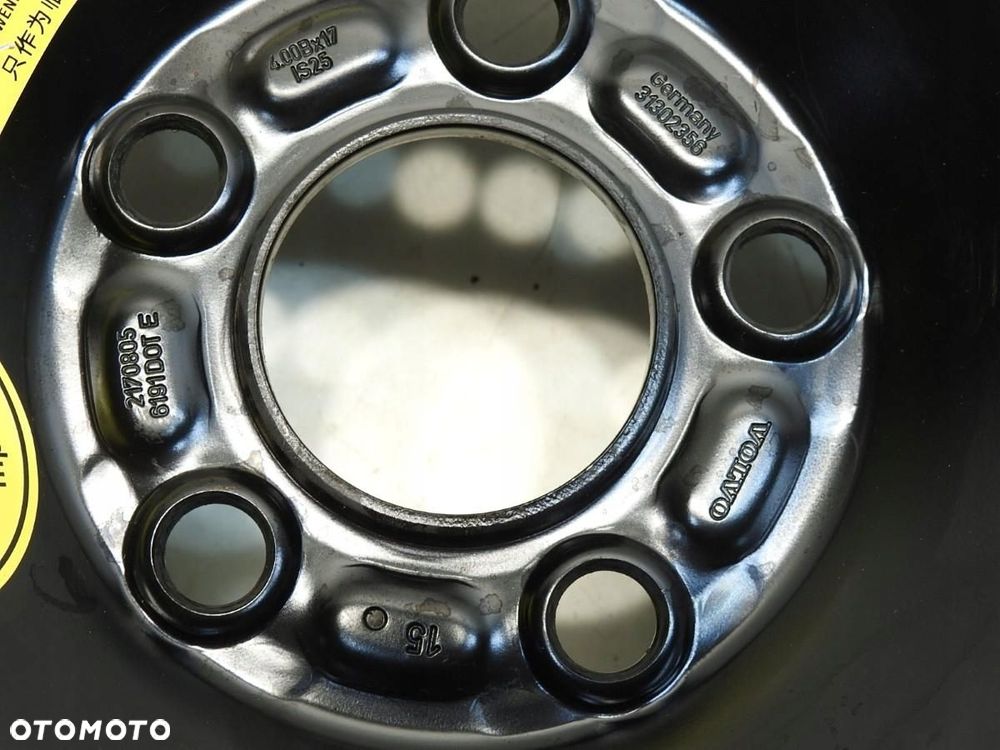 KOŁO ZAPASOWE DOJAZDOWE 125/80/R17 VOLVO XC60 I - 5