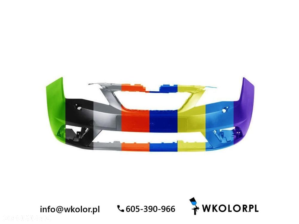 NOWY ZDERZAK SEAT IBIZA IV 2010-2015 LAKIEROWANY W KOLOR - 1