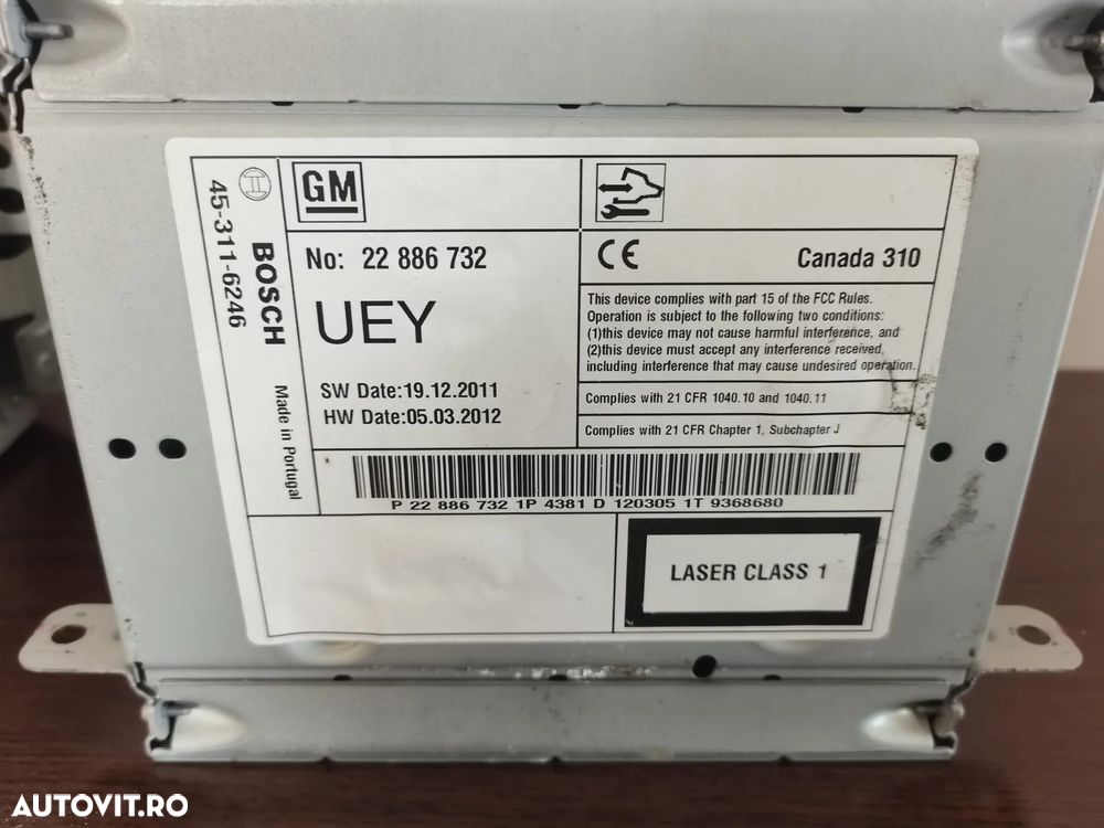 CHEVROLET MALIBU RADIO CD+ NAVIGATIE COD 22886732 / 22869143 - 3