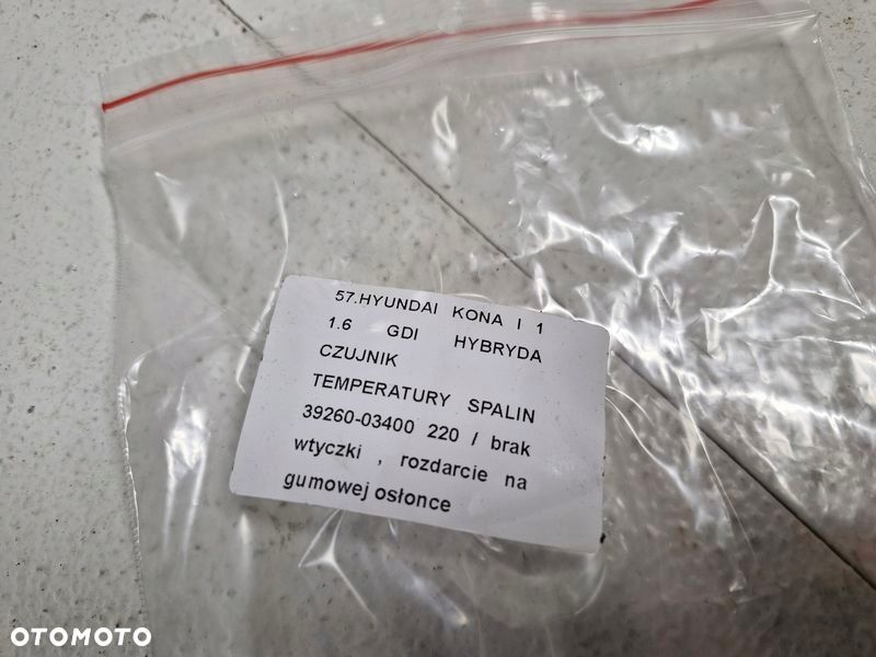 HYUNDAI KONA 1 I 1.6 GDI HYBRYDA CZUJNIK TEMPERATURY SPALIN 39260-03400 - 3
