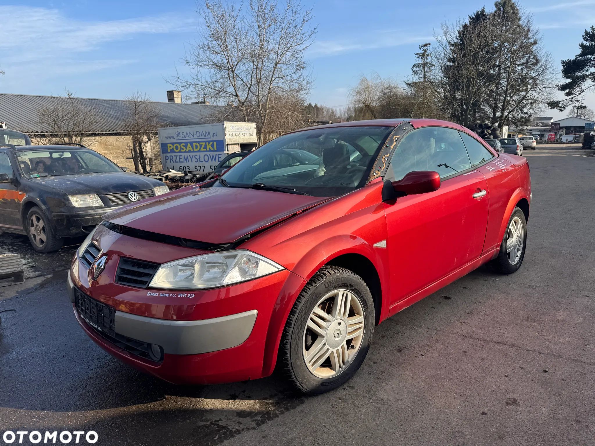 RENAULT MEGANE II CABRIO 2004 1.6 16V 113KM TEB76 CZERWONY NA CZĘŚCI - 1