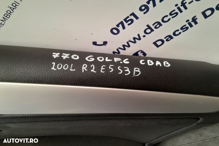 Fata / Tapiterie usa spate dreapta 5K4868074 5K6867212 5K4868074 5K68 - 2