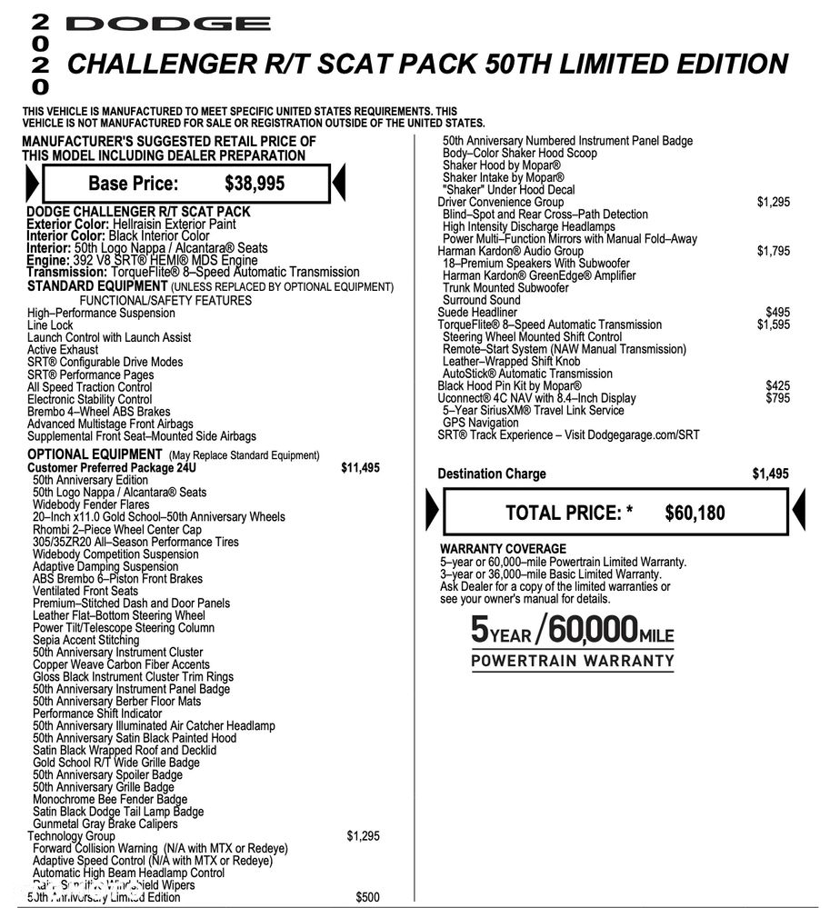 Dodge Challenger Automatik 392 Hemi Scat Pack Shaker - 27