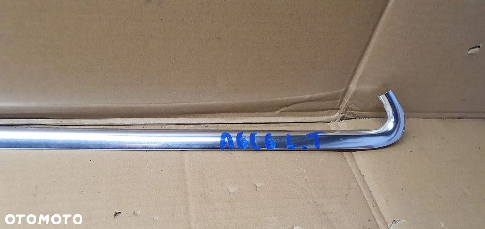 Listwa szyby błotnika lewy tył chrom Audi A6 C6 Kombi 4F9953345 - 3