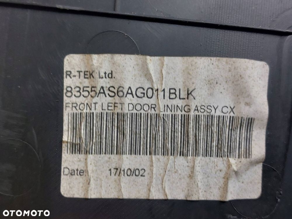 BOCZEK DRZWI LEWY PRZÓD HONDA CIVIC VII HB 5D - 6